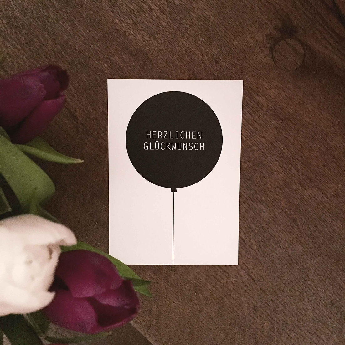 Postkarte - Herzlich