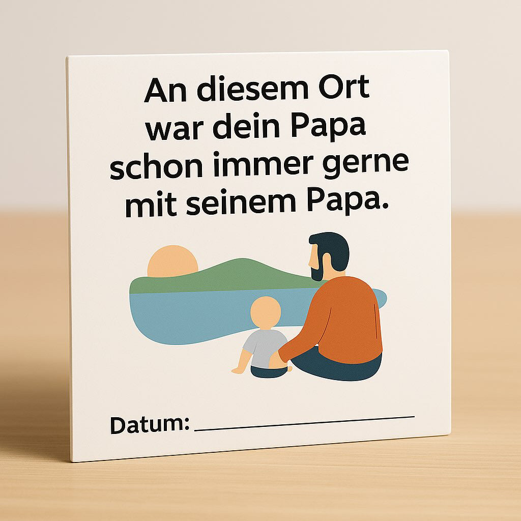 Papa Meilensteine, 24 Fotokarten