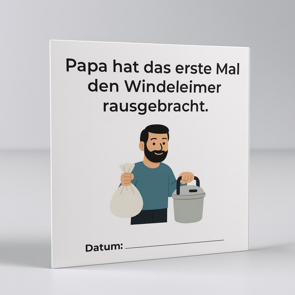 Papa Meilensteine, 24 Fotokarten