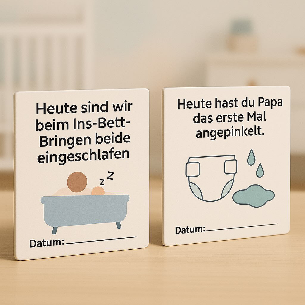 Papa Meilensteine, 24 Fotokarten