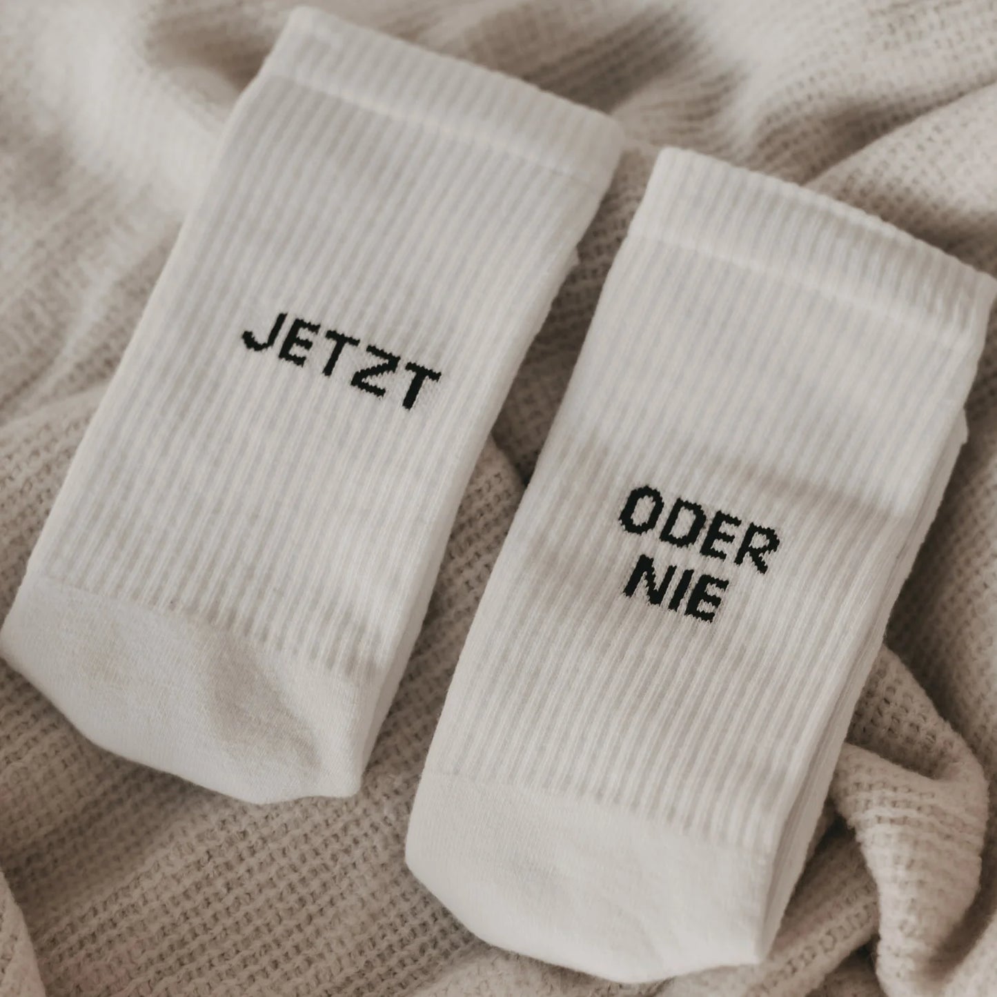 Socken weiß Jetzt oder nie