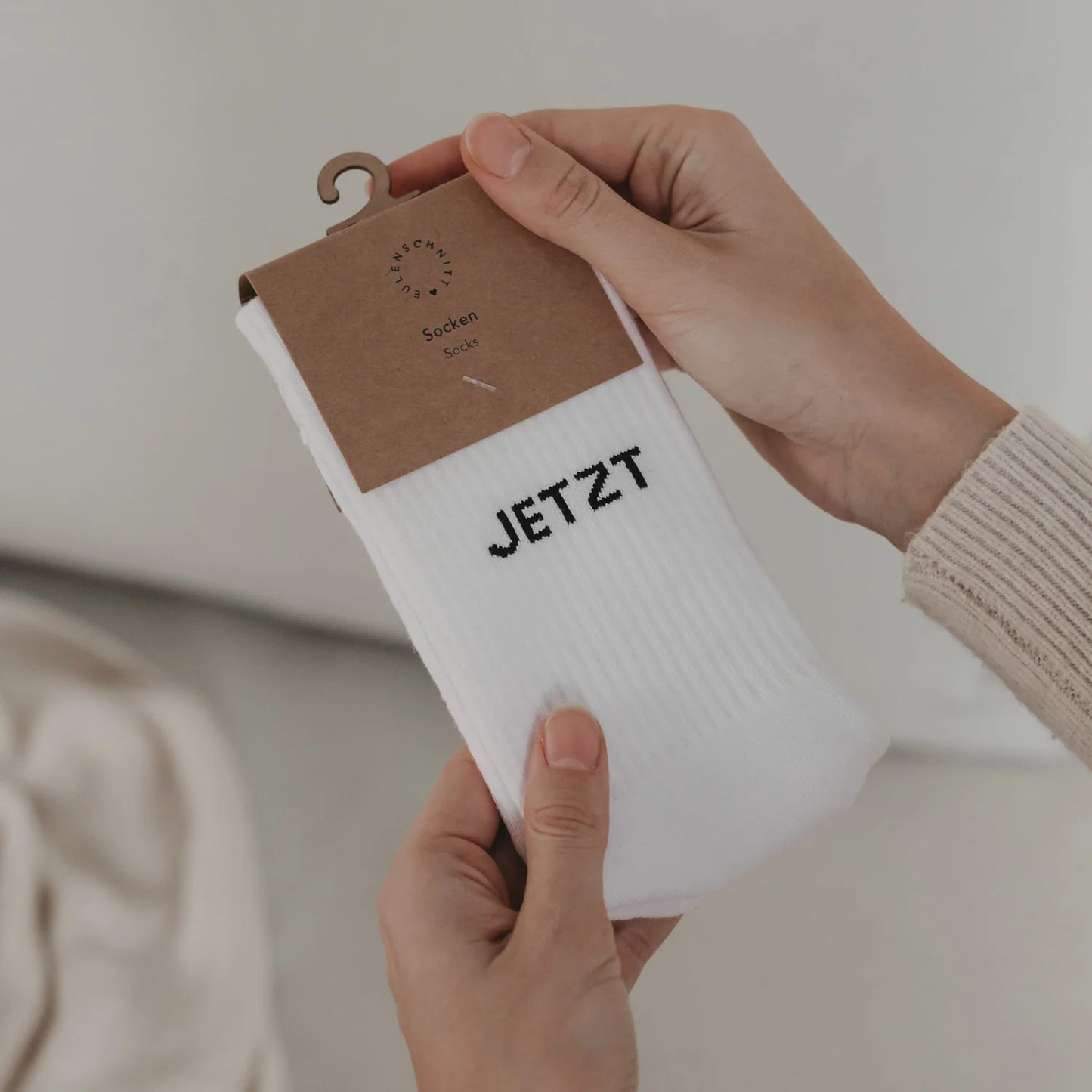 Socken weiß Jetzt oder nie