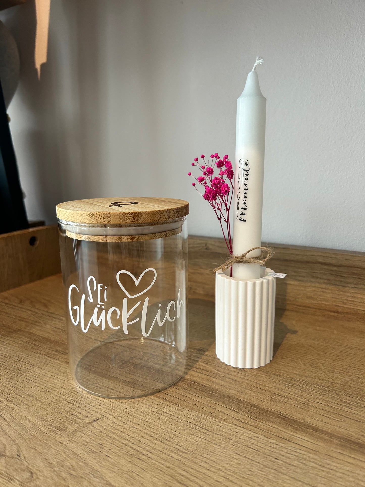 Vorratsglas 800 ml Sei Glücklich