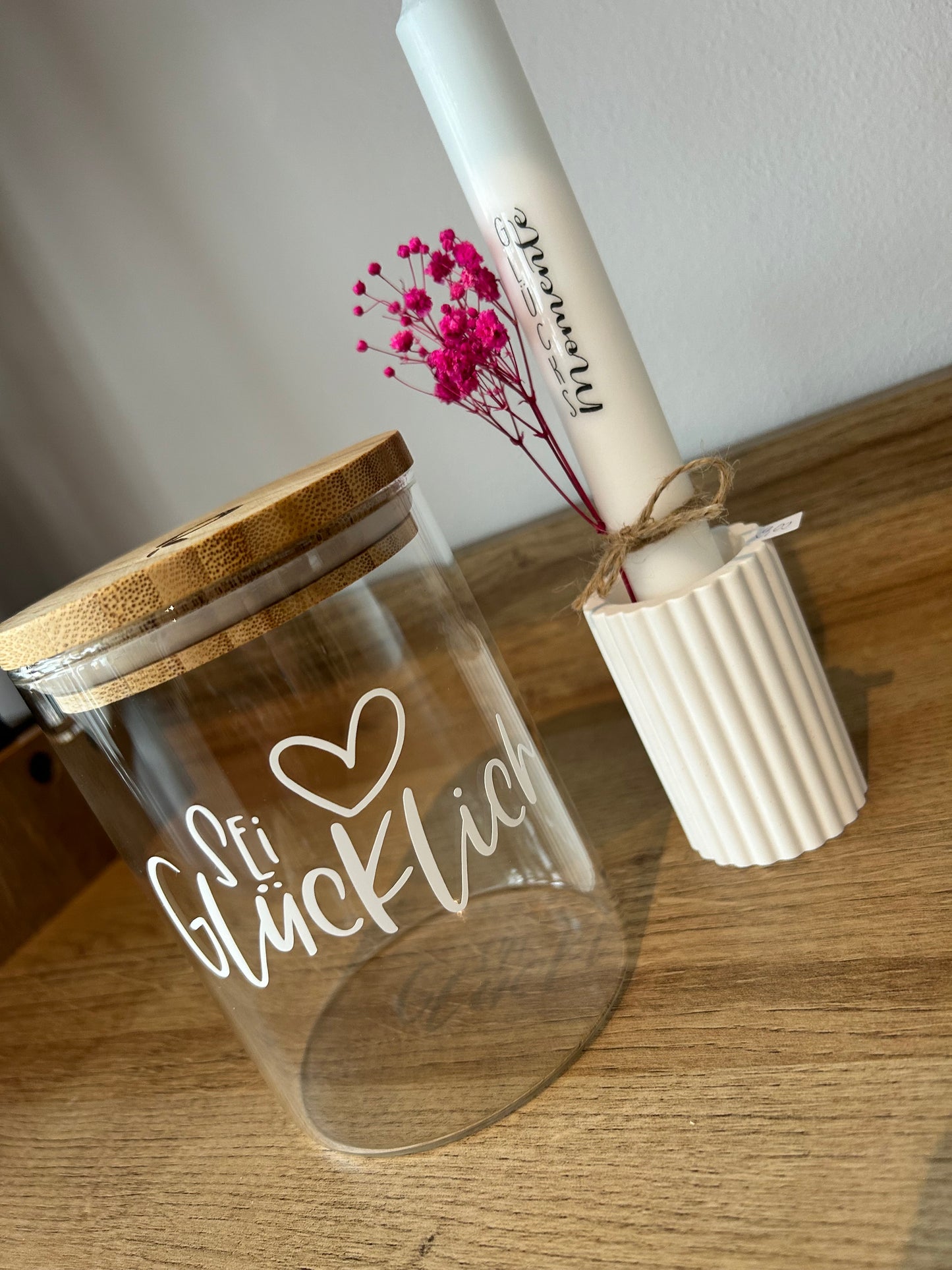 Vorratsglas 800 ml Sei Glücklich