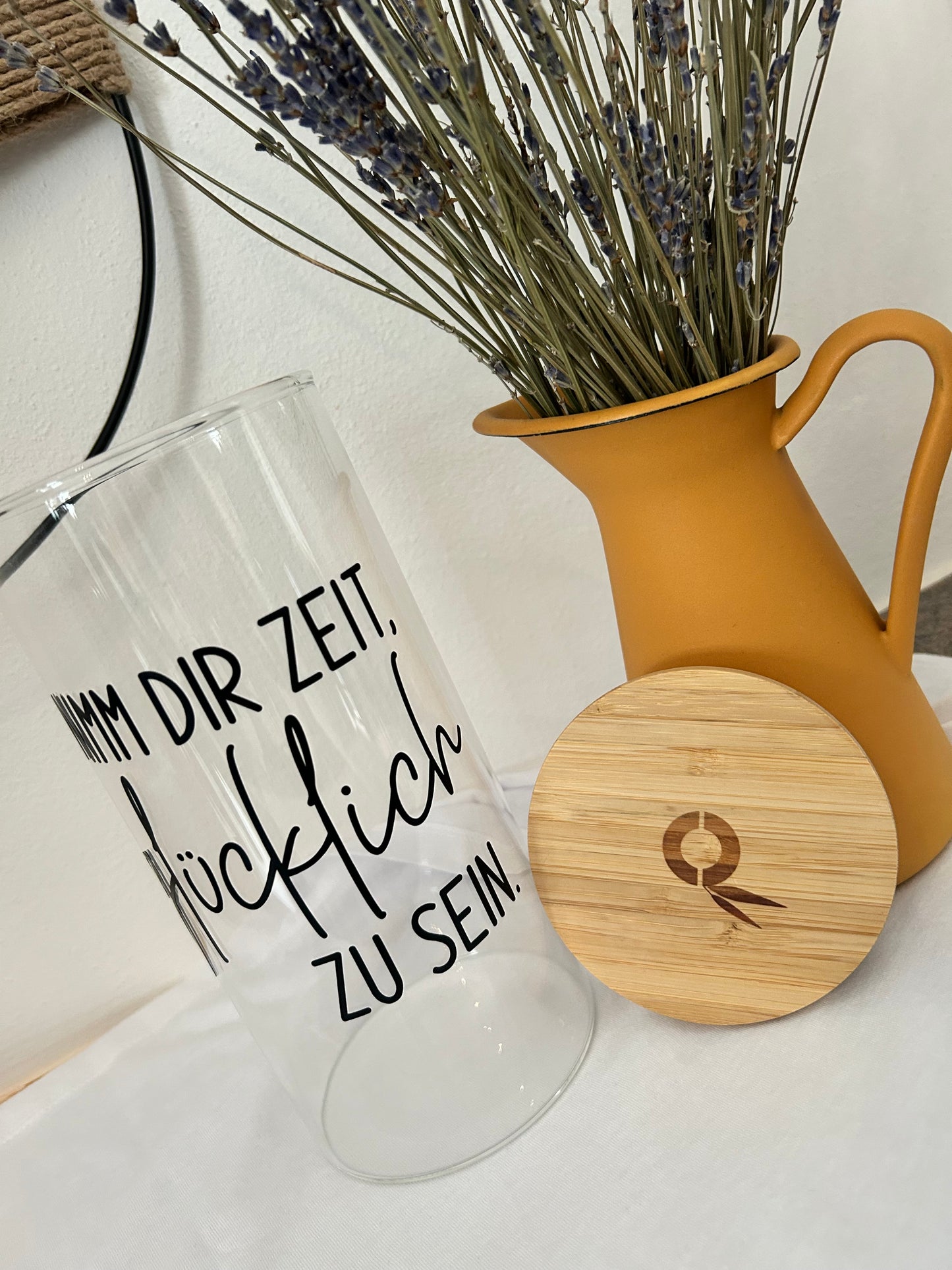 Vorratsglas 1300 ml Glücklich sein