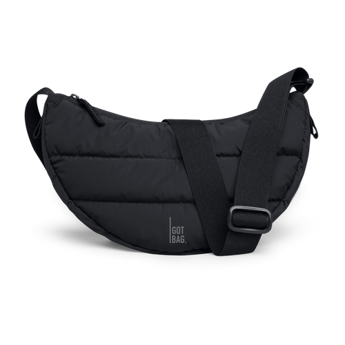 PUFFER MOON BAG SMALL - black monochrome
