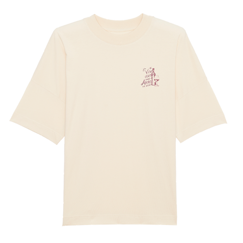 Boxy T-Shirt In Vino Veritas (Biobaumwolle)