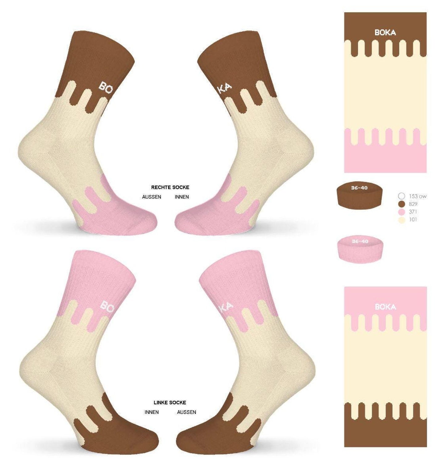 Grafische Tennissocken "Fürst Pückler"