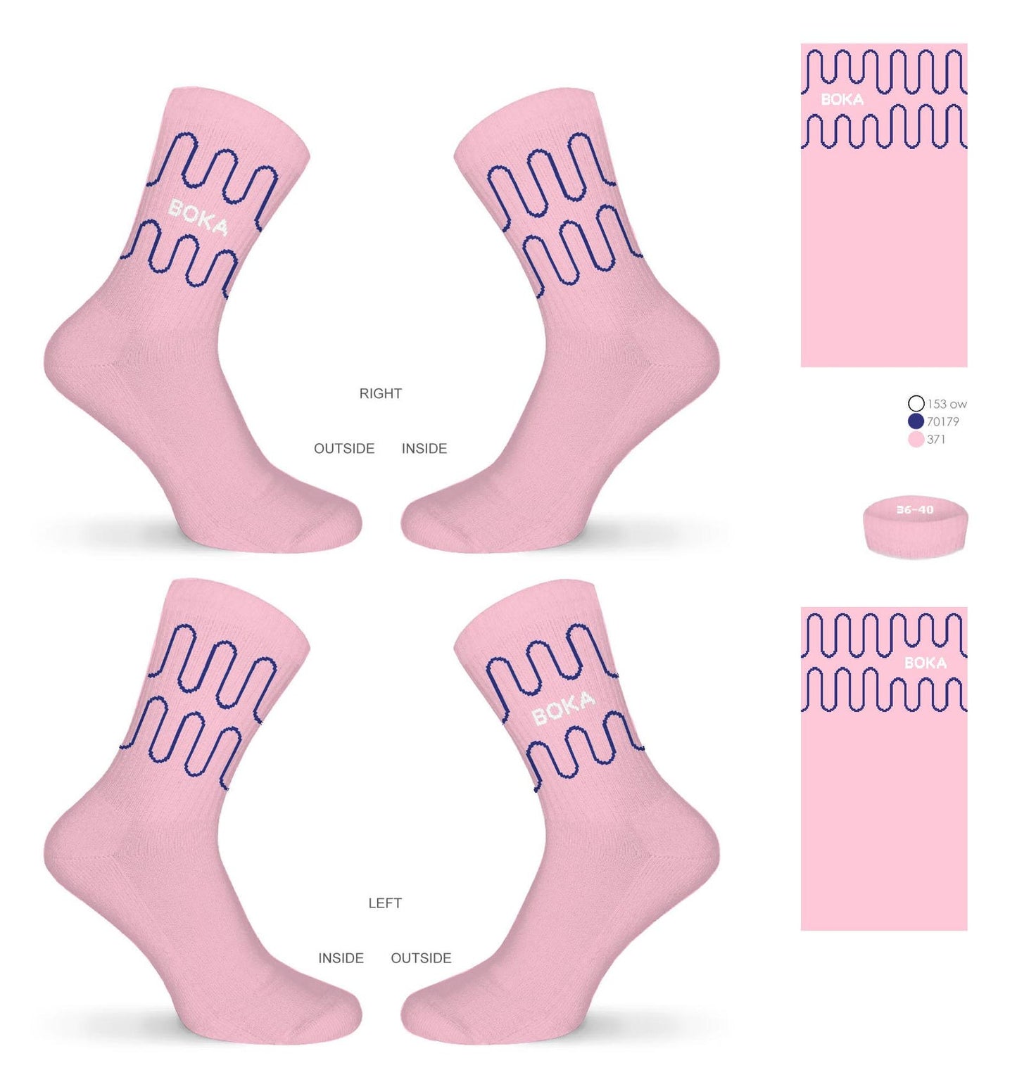 Grafische Tennissocken "Cosinus"