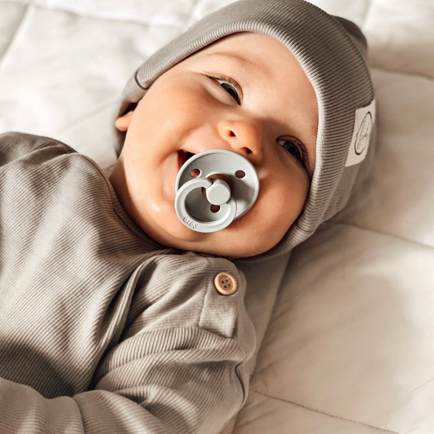 Organic Rib Sweatshirt - Grey