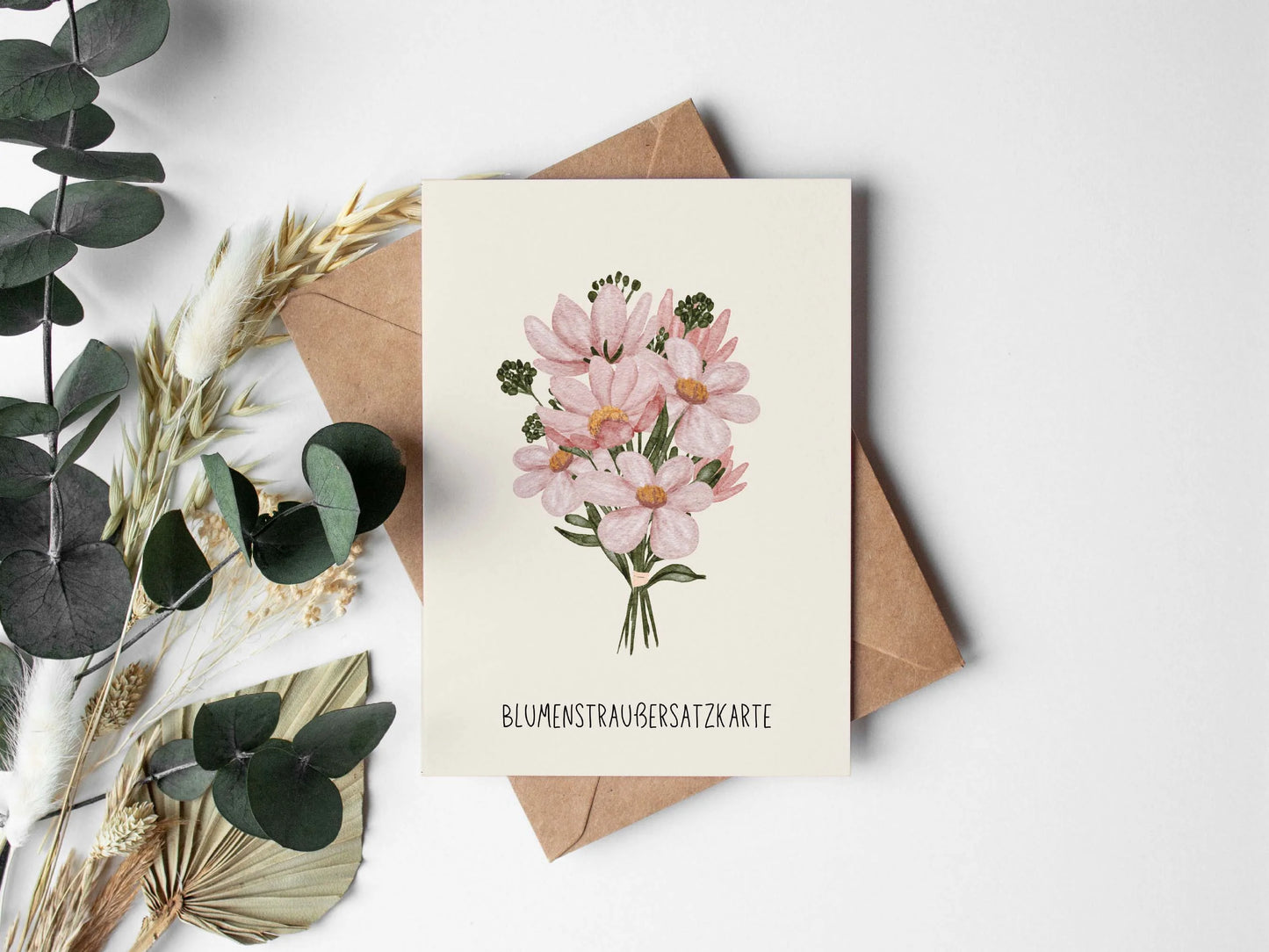 Klappkarte "Blumenstraußersatzkarte"