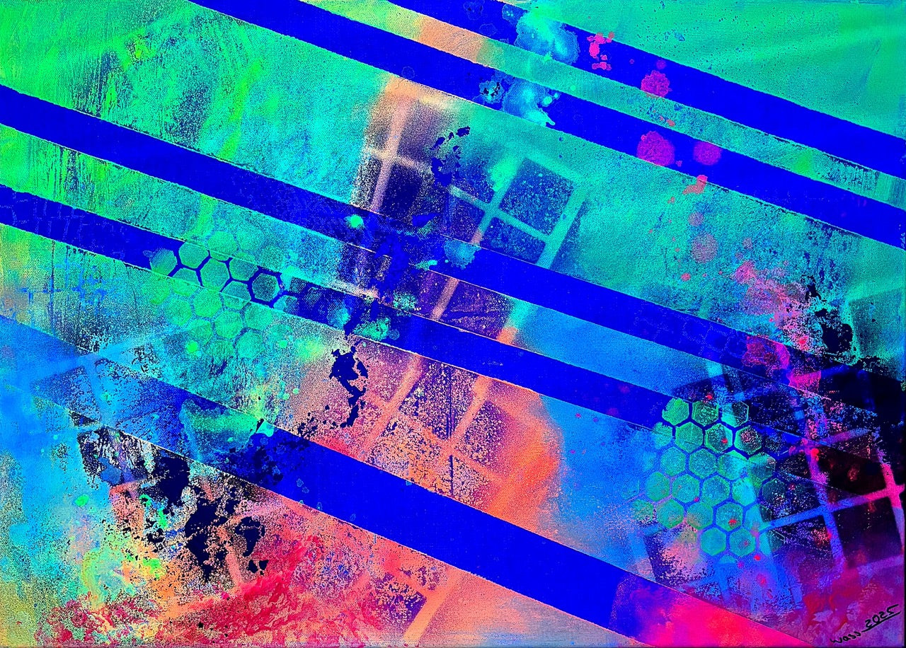 Schwarzlicht Fluoreszierender Regenbogen