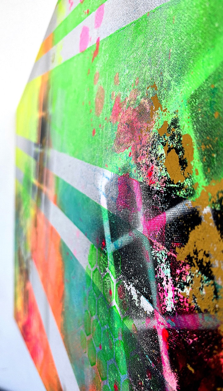 Schwarzlicht Fluoreszierender Regenbogen