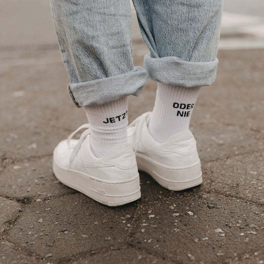 Socken weiß Jetzt oder nie