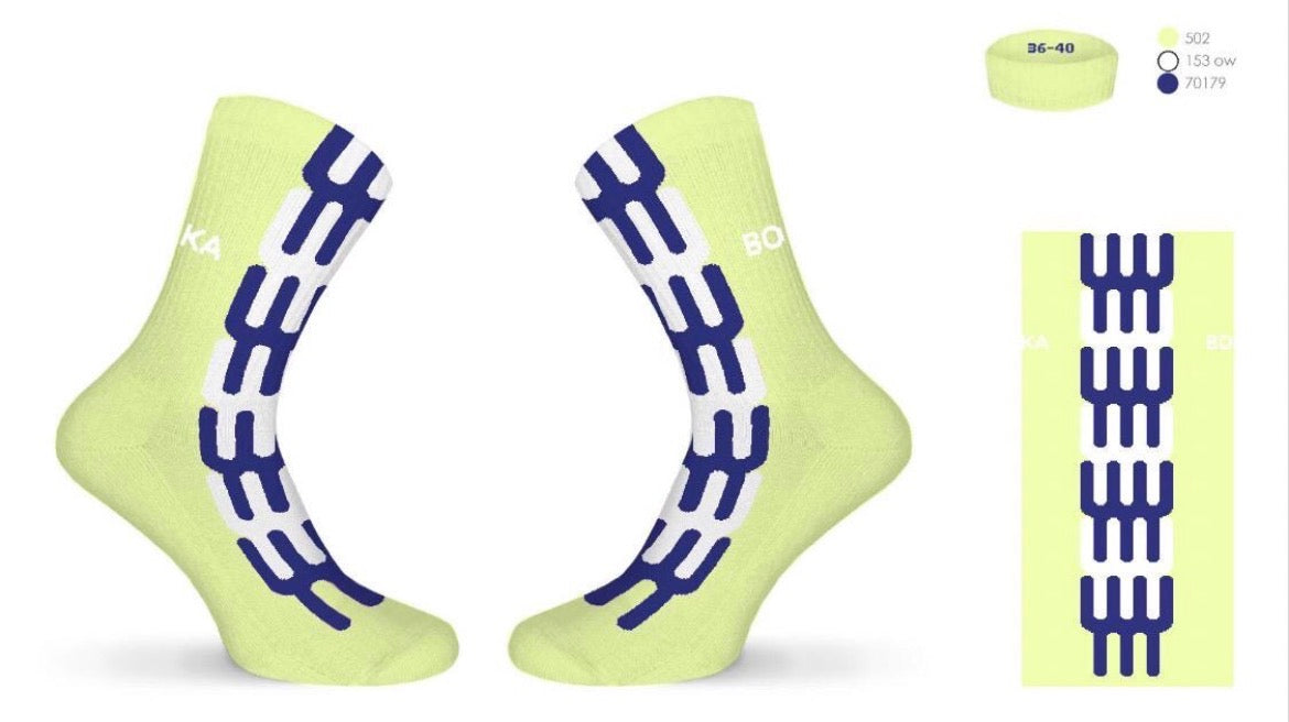 Grafische Tennissocken "High Five Lemon"