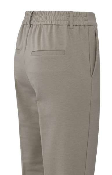 Taillierte Jersey-Hose mit geradem Bein und elastischem Bund