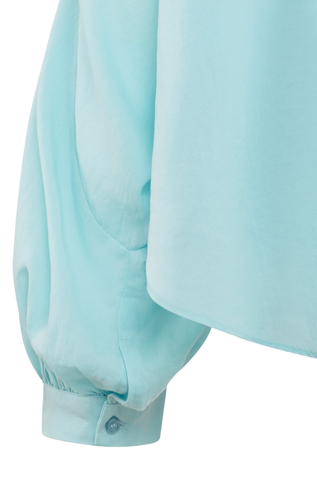 Oversize-Bluse mit V-Ausschnitt und Ballonärmeln