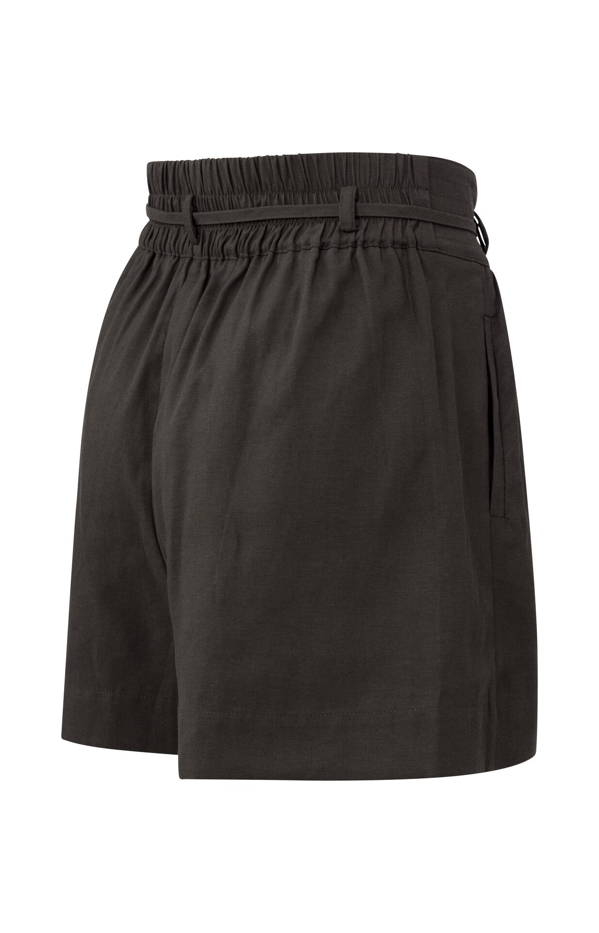 Shorts mit hohem Bund, Kordelzug und Taschen
