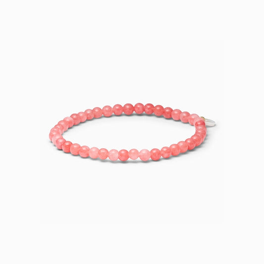 Rotstein Quarz | Kristallarmband 4mm