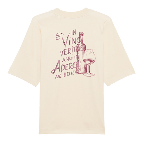 Boxy T-Shirt In Vino Veritas (Biobaumwolle)