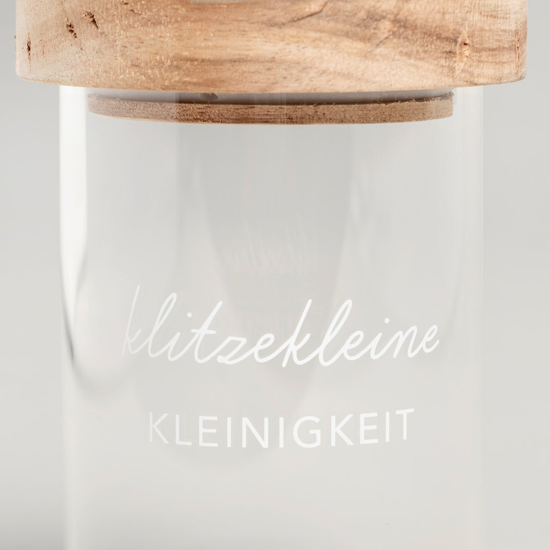 Mini Vorratsglas Kleinigkeit 9 cm