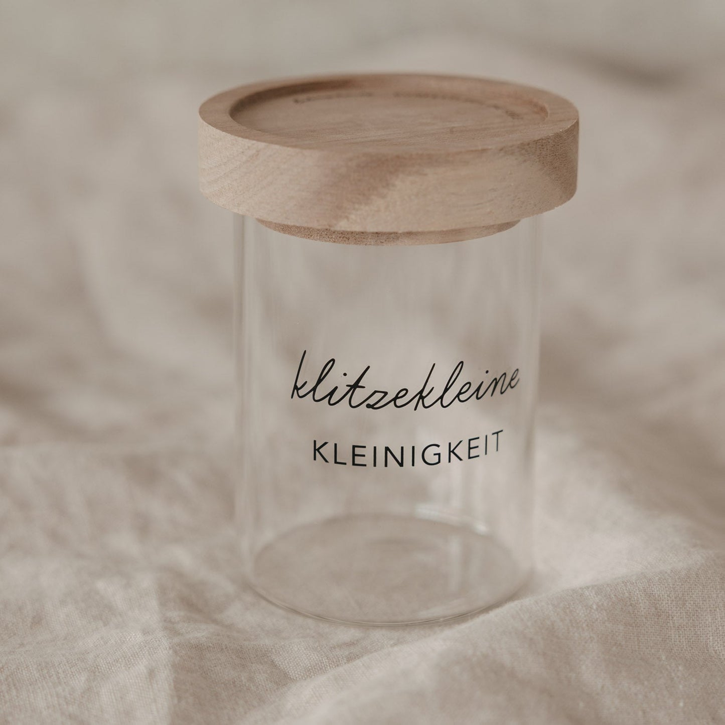 Mini Vorratsglas Kleinigkeit schwarz