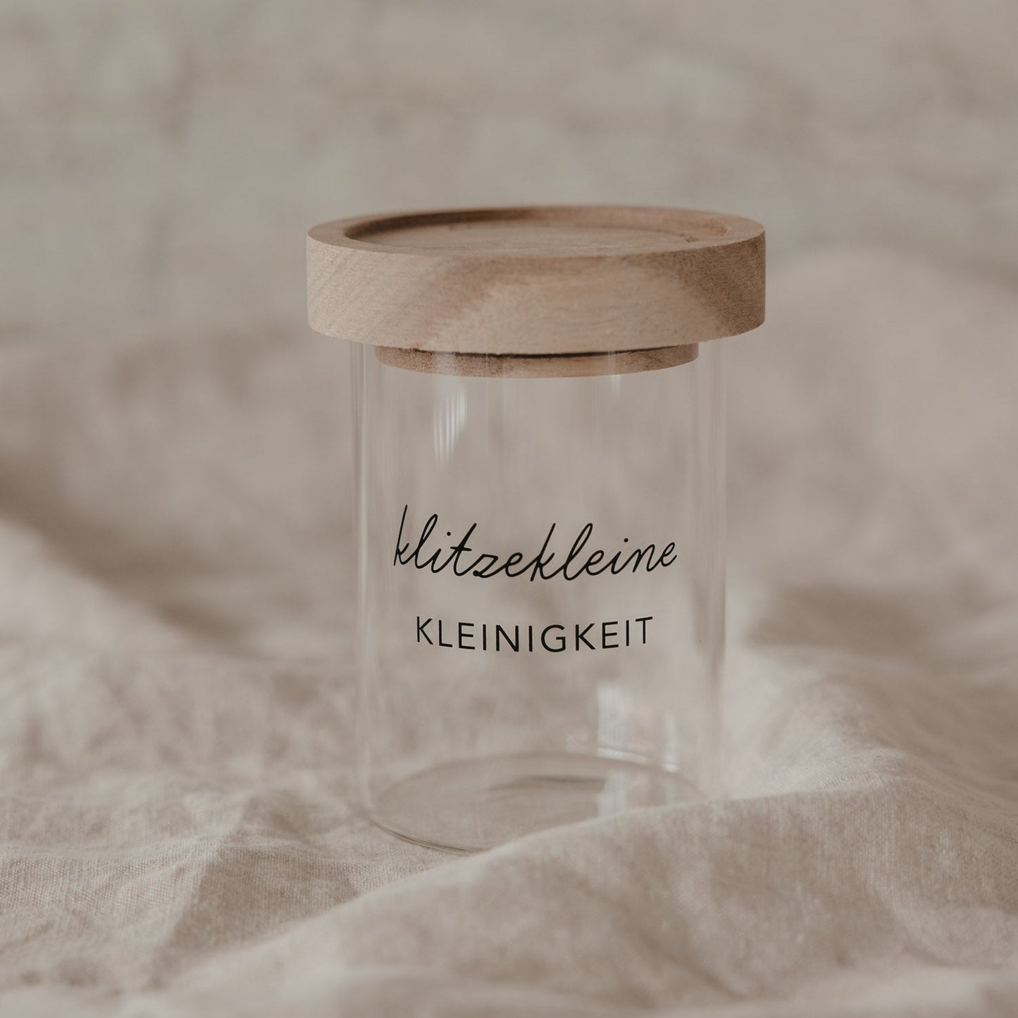 Mini Vorratsglas Kleinigkeit schwarz