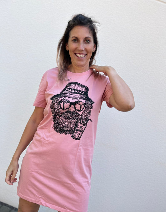 DISFRUTANDO – T-Shirt Kleid Pink